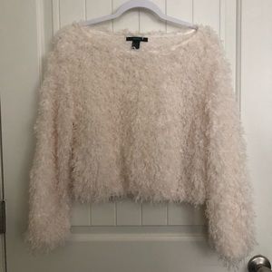 White Fuzzy Sweater